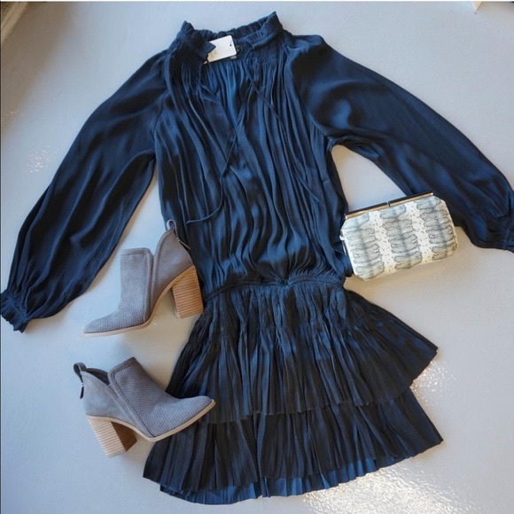 Anthropologie Current Air Los Angeles satin dress - Picture 1 of 5